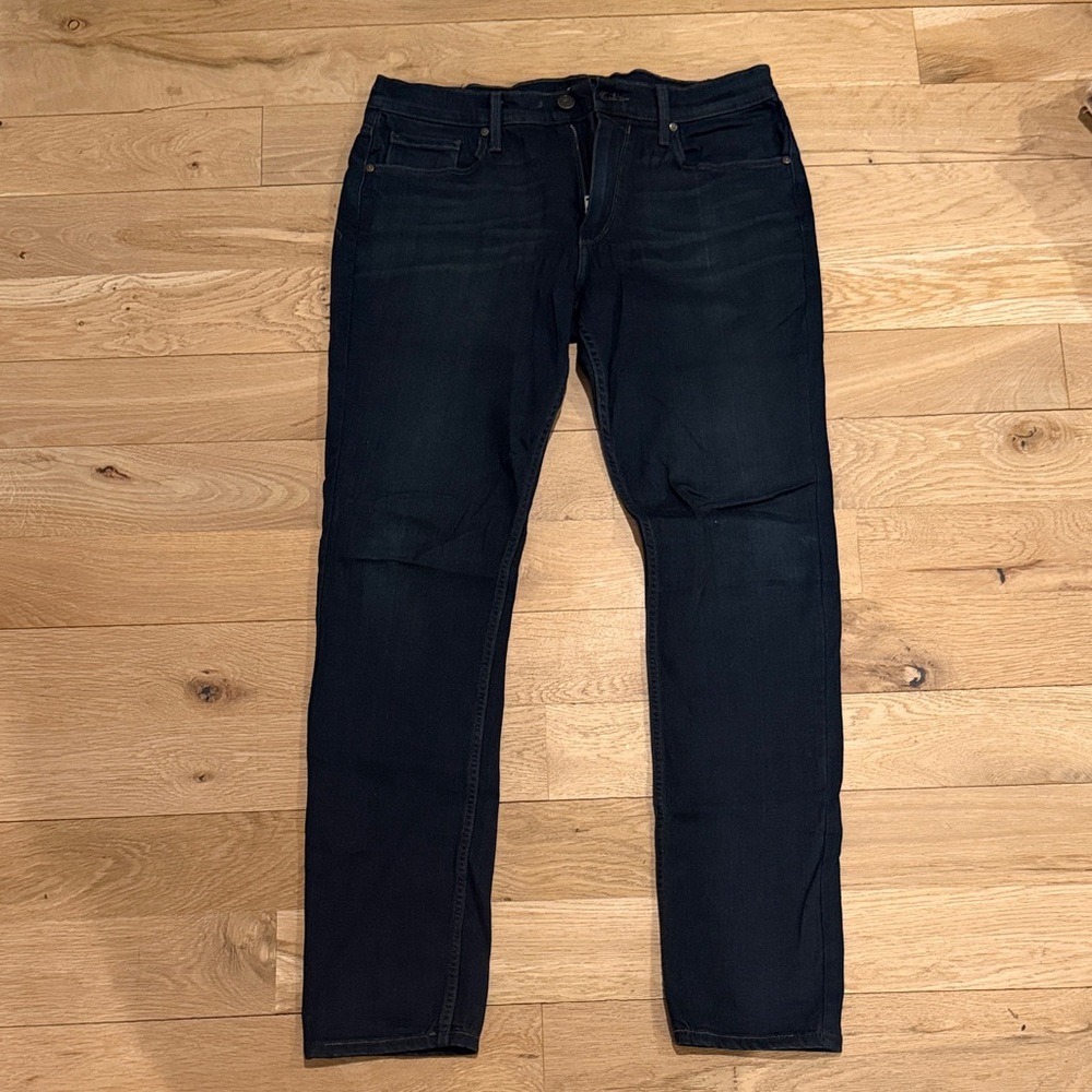 PAIGE Men's Deep Indigo Straight stretch Jeans